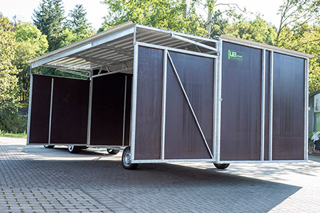 Fahrbare Weidehütte Varimobil LV für Pferde – Modellübersicht